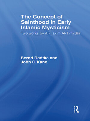 cover image of The Concept of Sainthood in Early Islamic Mysticism